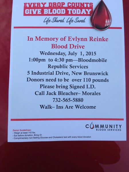 2015 blood drive
